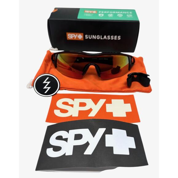 Spy Optic Men's Screw Under Sunglasses in Black/Bronze Red Spectra Lens - Picture 5 of 8